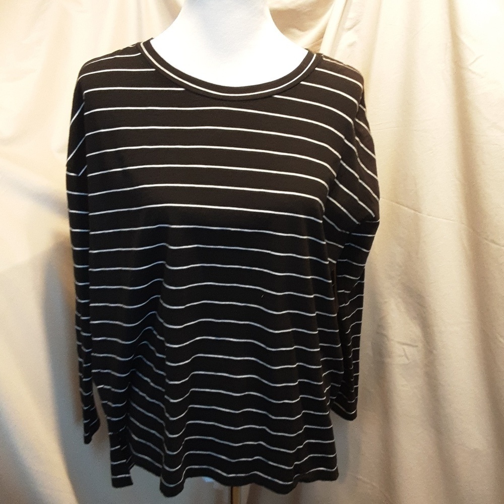 Lou & Grey Stripped Tee SZ XSM
